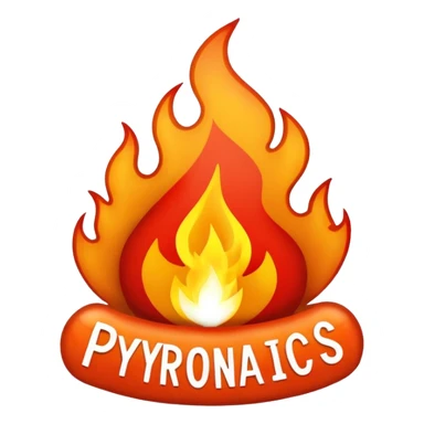 Can you make Christmas decorations cooperative with fire and have the text pyromaniacs  sticker