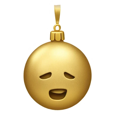 gold bauble sticker
