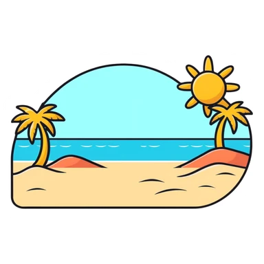 football on a beautiful beach with waves sticker