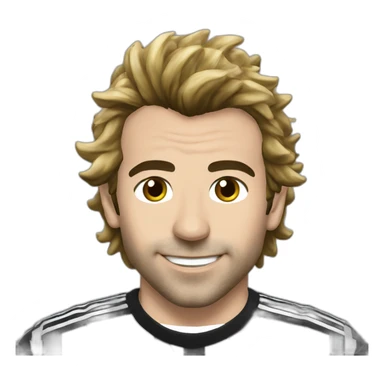 Alessandro Del piero with Juventus sticker