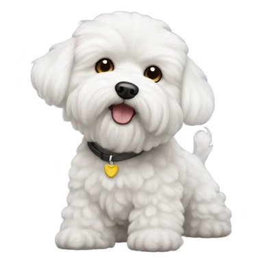 Perro bichon maltés  sticker