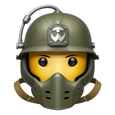 military simple helmet ww sticker