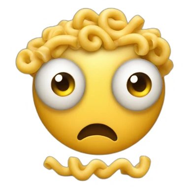 cautious macaroni sticker