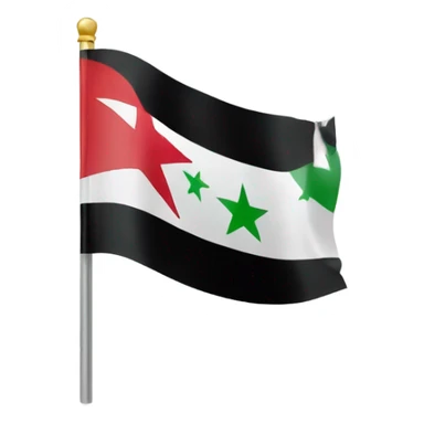 New Syria flag sticker