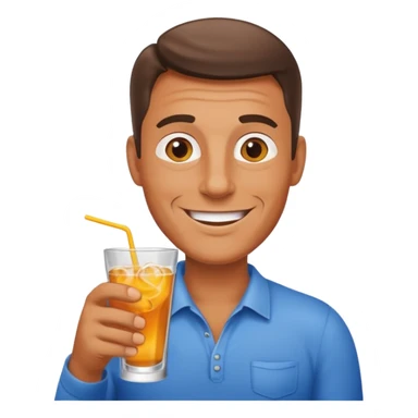 Dad with a drink sticker