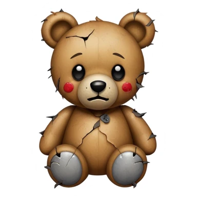 Psycho teddy sticker