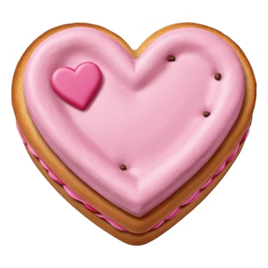 Pan concha en forma de corazón  sticker