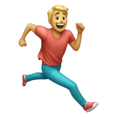 Jabones de colores bonitos corriendo  sticker