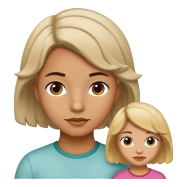 Chico morenito de cabello chico con chica blanquita de cabello corto y ondulado sticker