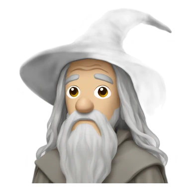 gandalf looking depressed sticker