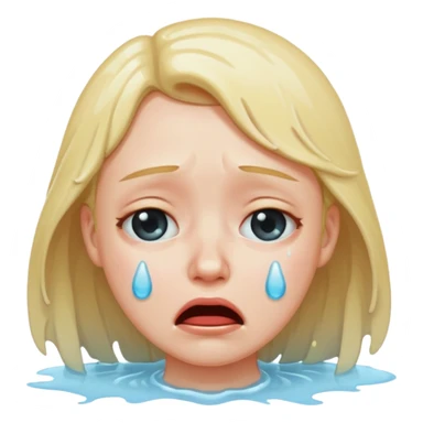 cry face sticker