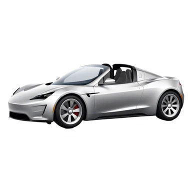 Tesla Roadster - Tesla (Model Year: 2020) (Iconic colour: Silver) sticker