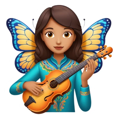 Musician Butterfly sticker