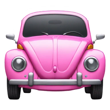 pink volkswagen beetle sticker