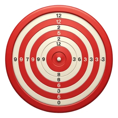 Bullseye red direct hit front sticker