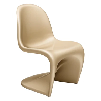 Panton Chair Vitra in color beige sticker
