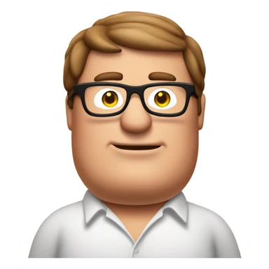 Peter griffin with sunglasses sticker