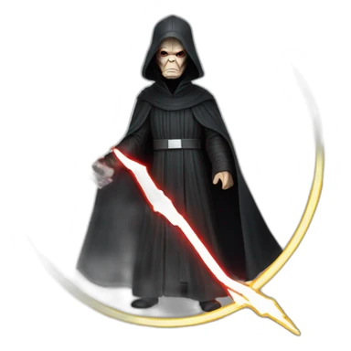 Darth sidious force lightning sticker