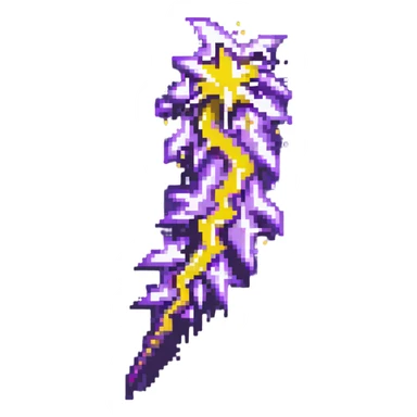 purple lightning bolt sticker