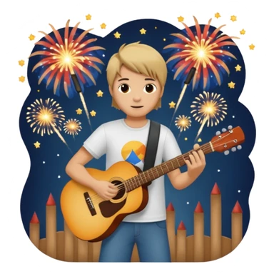 rocker fireworks sticker