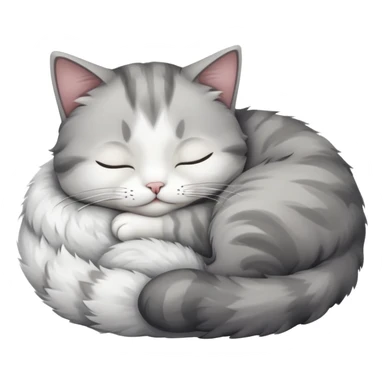 cat sleeping peacefully sticker