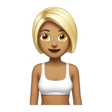 white strappy tank top sticker