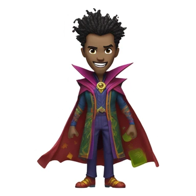 Doctor strange mixed with the joker  sticker
