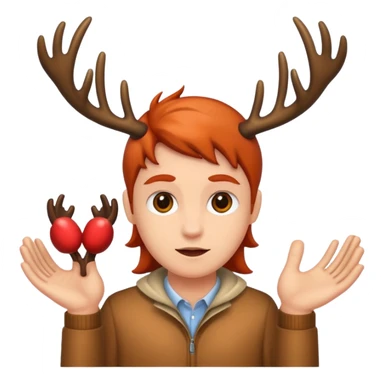 people with antlers sticker