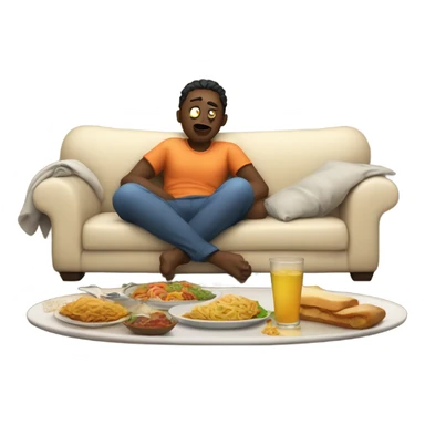 Food coma  sticker