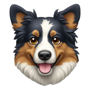 Un berger australien tricolors sticker