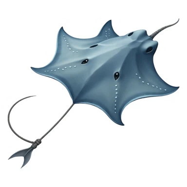 Stingray – Flat ray with long whip tail sticker