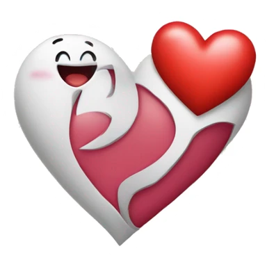 heart in love K + V sticker