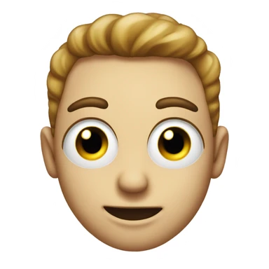 Side eye emoji with a smirk smile sticker