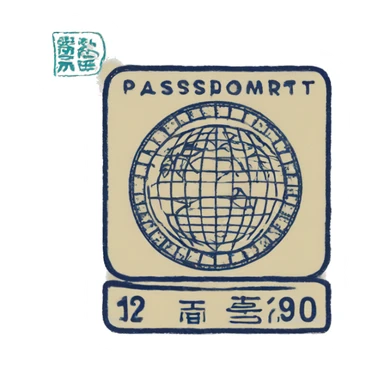 Passport stamp Japan sticker