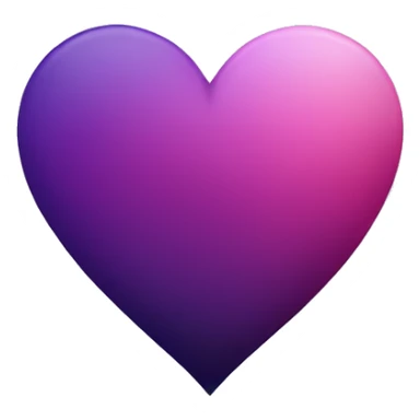 a dark purple and dark pink ombre heart sticker