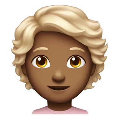 Cute Proud face with a bit of blush and Angel halo (Like mmessenger emojie) sticker