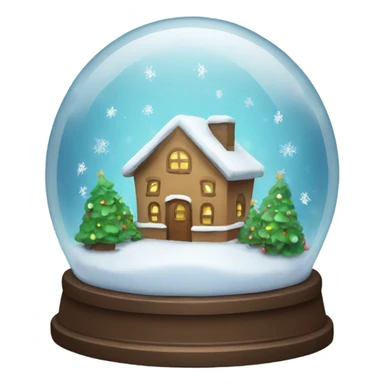 Christmas snowglobe sticker