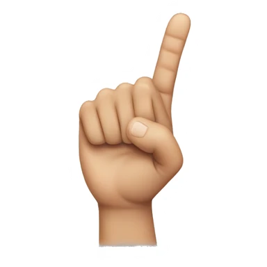 finger pointing longer sticker