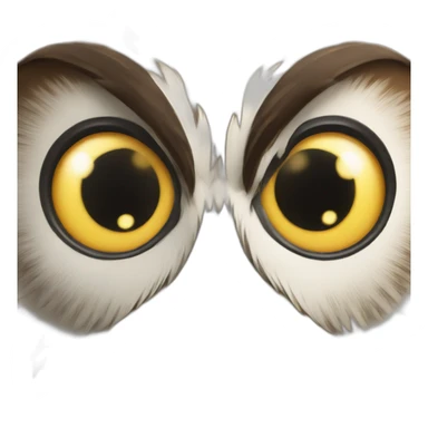 a goofy owl sticker