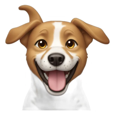 very happy dog sticker