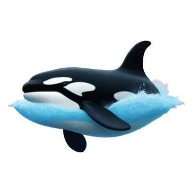 Orca in the ocean sticker