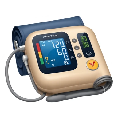 blood pressure cuff on upper arm sticker