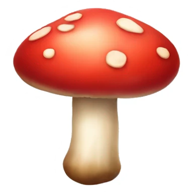 mushroom heart sticker