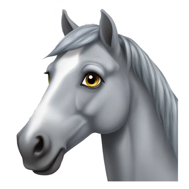 Dapple gray horse sticker