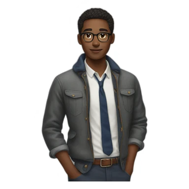 Hyperrealist Preppy sticker