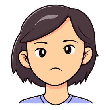 girl looking disgusted sticker