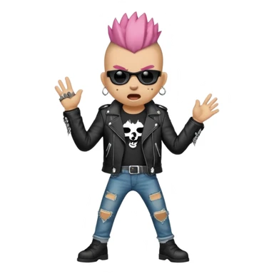 singing punk animal sticker