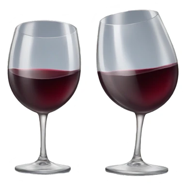 red wine glass cheering sticker