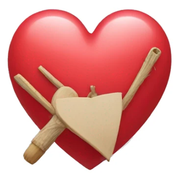 a heart made of ( ) and stuff sticker