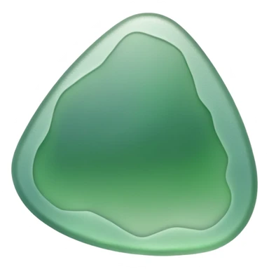 greenish sea glass with uneven edges sticker